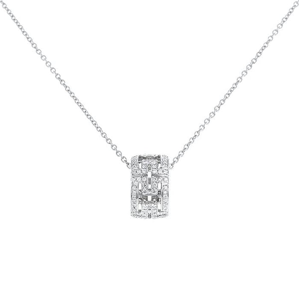 ˇShow YourselfˇPARENTESI NECKLACE SILVER DIAMOND