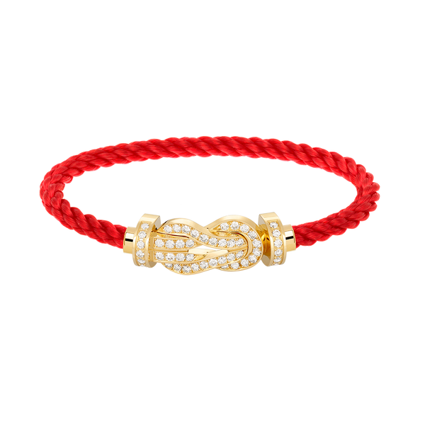 ˇShow YourselfˇCHANCE LARGE 8 FIGURE BUCKLE FULLDIAMOND BRACELET GOLD