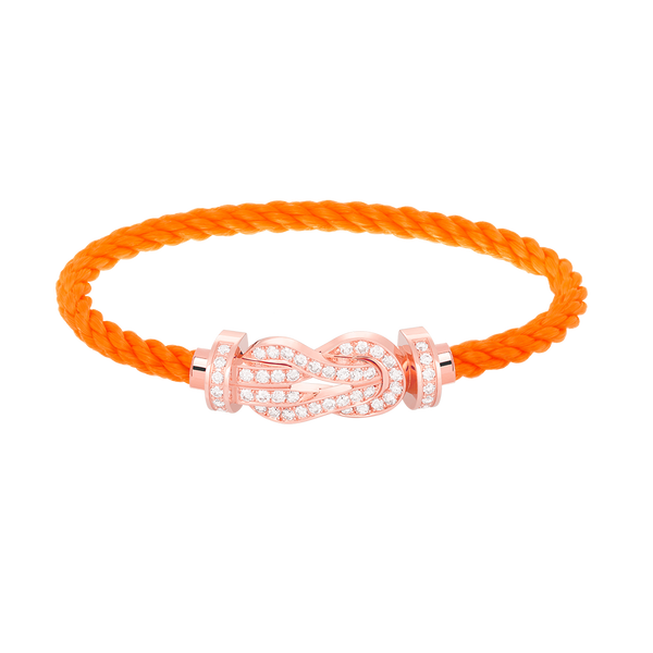 ˇShow YourselfˇCHANCE LARGE 8 FIGURE BUCKLE FULL DIAMOND BRACELET ROSE GOLD