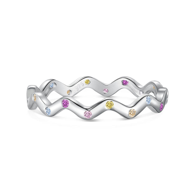 ˇShow YourselfˇOrnate Vibrant Round Cut Daily Ring