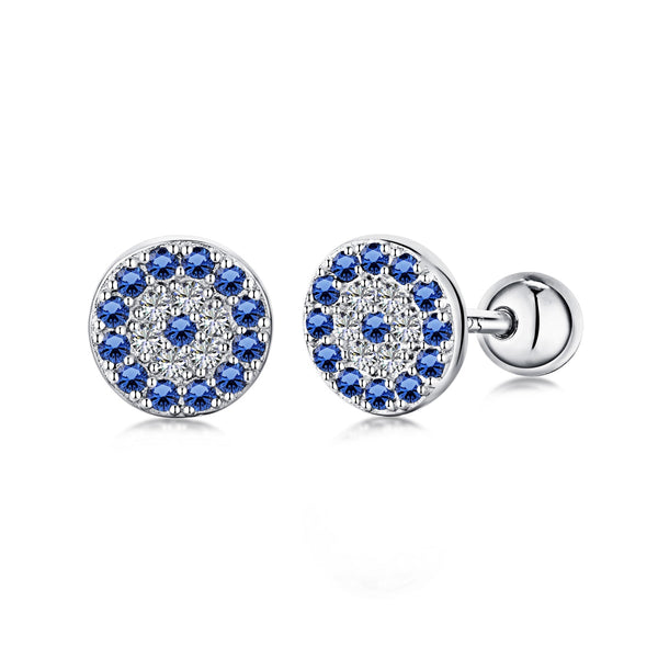 ˇShow YourselfˇDevil's Eye Ear Bone Nail Earrings