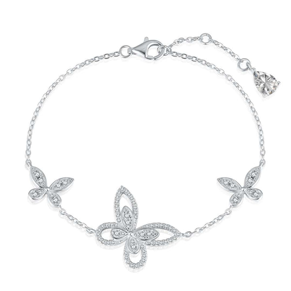 ˇShow YourselfˇDelicate Butterfly Pendant Bracelet
