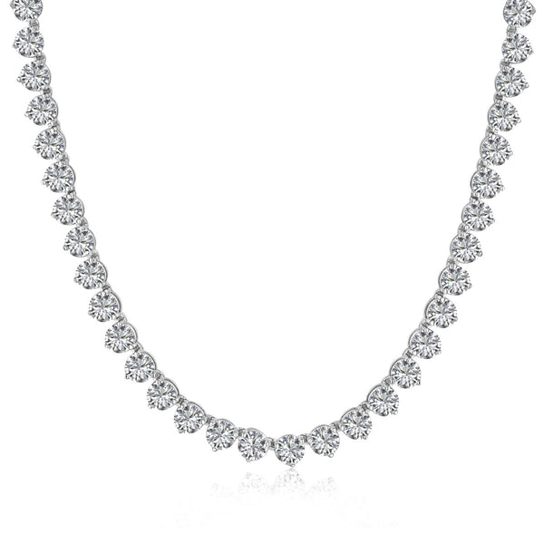 ˇShow YourselfˇOrnate Heart Cut Tennis Necklace