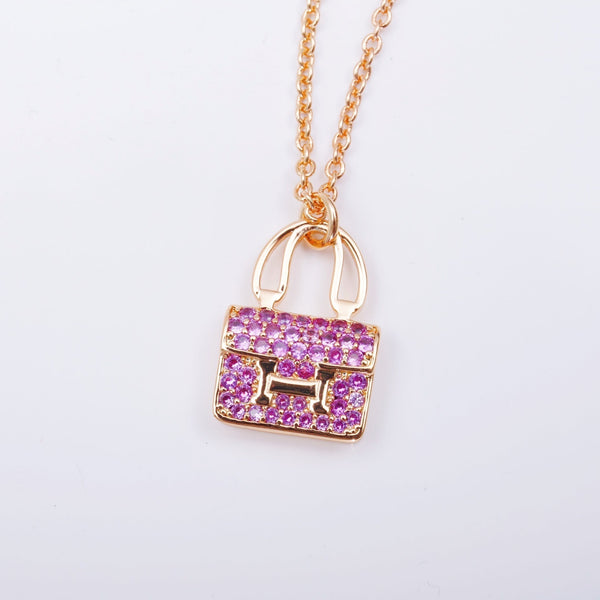 ˇShow YourselfˇCONSTANCE PEDANT PURPLE DIAMOND NECKLACE