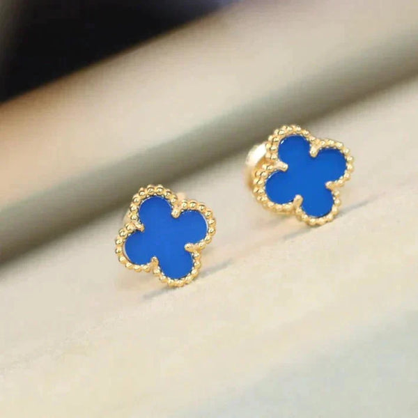 ˇShow YourselfˇCLOVER MINI 9.5MM TURQUOISE EARRINGS