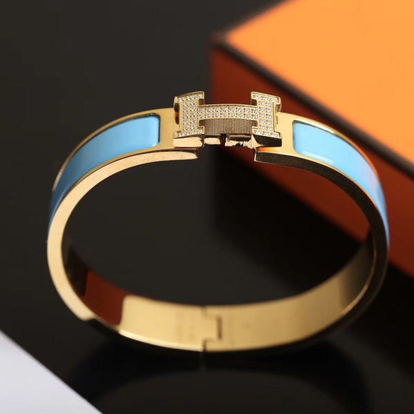 ˇShow YourselfˇH CLOUD BLUE BRACELET GOLD DIAMOND
