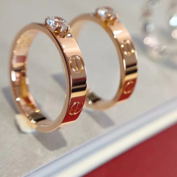 ˇShow YourselfˇLOVE RING 3.6MM 1 BIG DIAMOND