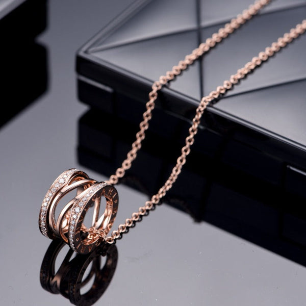 ˇShow YourselfˇZERO 1 PINK GOLD DIAMOND OPEN NECKLACE
