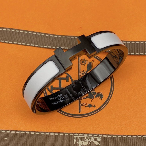 ˇShow YourselfˇH BRACELET 12MM BLACK WHITE CERAMIC