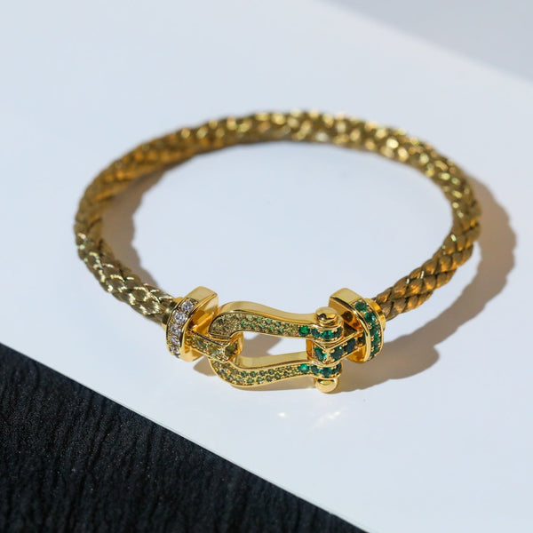 ˇShow YourselfˇFORCE 10 GOLD GREEN DIAMOND PAVED