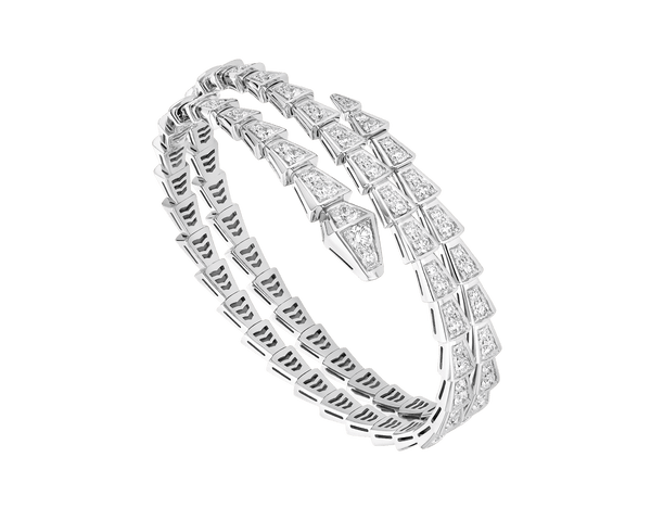 ˇShow YourselfˇSERPENTI BRACELET SILVER DIAMOND DOUBLE ROW
