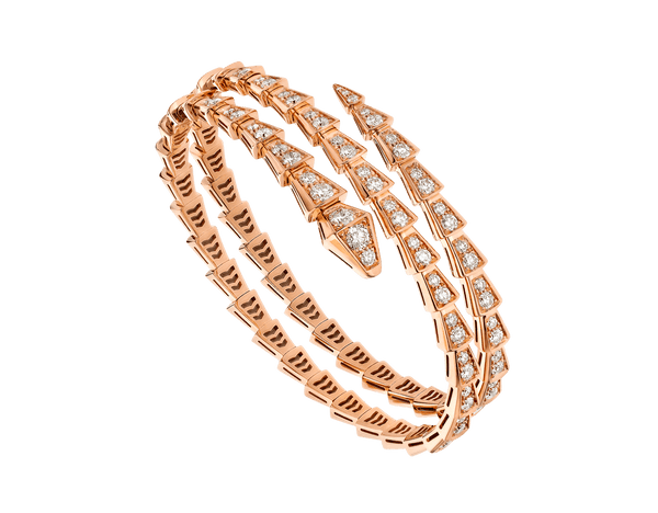 ˇShow YourselfˇSERPENTI BRACELET ROSE GOLD DIAMOND DOUBLE ROW