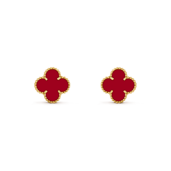 ˇShow YourselfˇCLOVER MEDIUM 1 MOTIFS CARNELIAN  EARRINGS