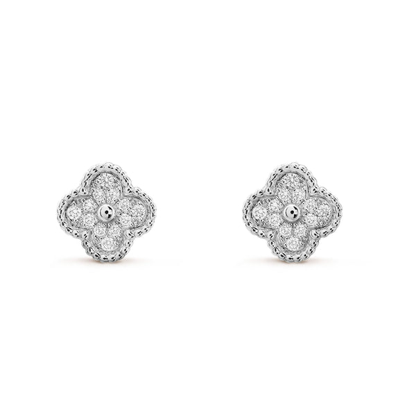 ˇShow YourselfˇCLOVER MINI DIAMOND STUD EARRINGS