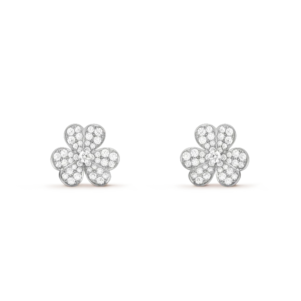ˇShow YourselfˇCLOVER COMOS DIAMOND EARRINGS SILVER