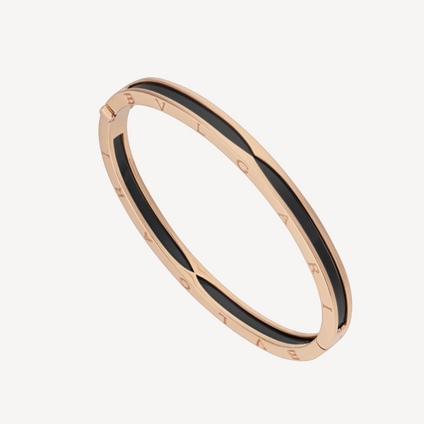 ˇShow YourselfˇZERO 1 PINK GOLD WITH BLACK CERAMIC BRACELET