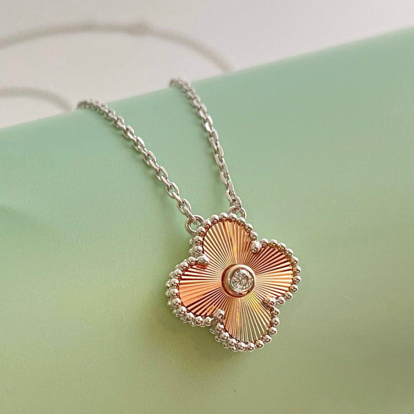 ˇShow YourselfˇCLOVER 15MM DIAMOND LASER NECKLACE- CHRISTMAS 2024 SPECIAL EDITION