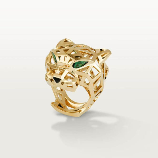 ˇShow YourselfˇHOLLOW LEOPARD HEAD RING