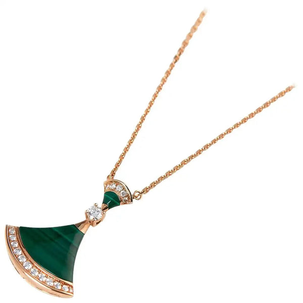 ˇShow YourselfˇDREAM NECKLACE MALACHITE DIAMOND