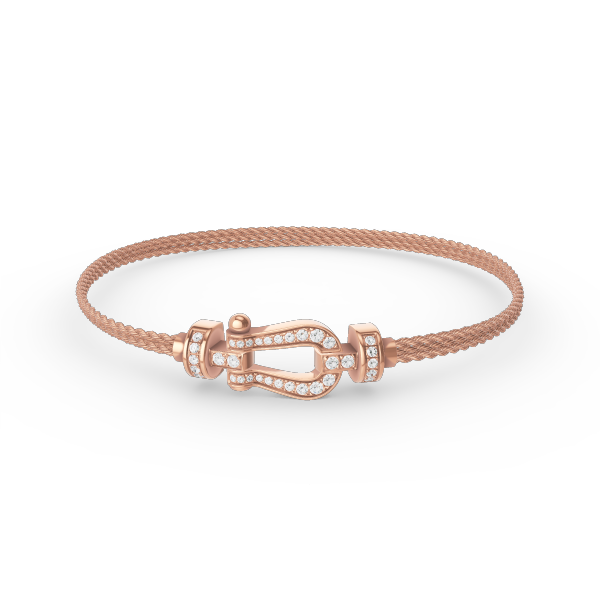 ˇShow YourselfˇFORCE SMALL HORSESHOE  DIAMOND CHAIN ROPE BRACELET