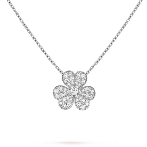 ˇShow YourselfˇCLOVER DIAMOND NECKLACE SILVER