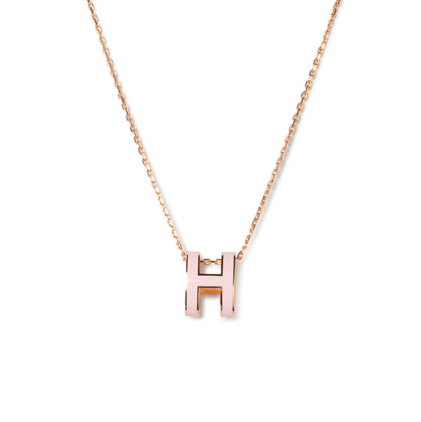 ˇShow YourselfˇPOP H PEDANT PINK GOLD