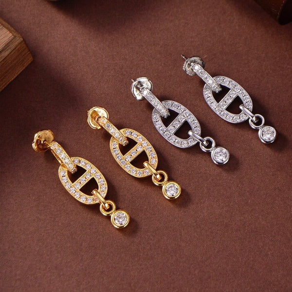ˇShow YourselfˇHM CHAINE DIAMOND EARRINGS
