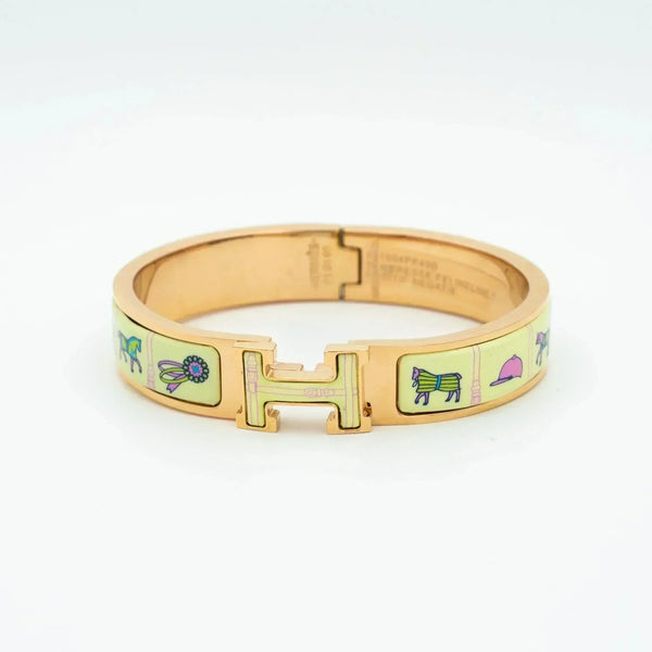 ˇShow YourselfˇH PINK GOLD BRACELET CREAM CERAMIC