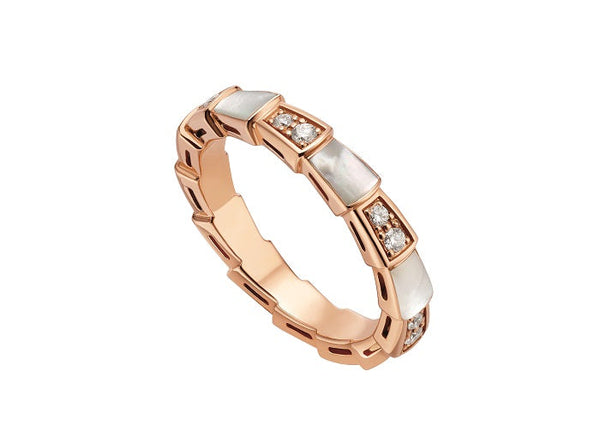 ˇShow YourselfˇSERPENTI RING PINK GOLD DIAMOND MOP 3MM