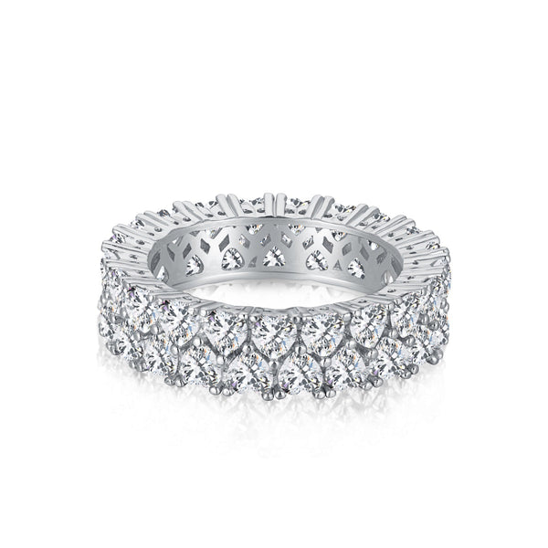 ˇShow YourselfˇSparkling Full Heart Ring
