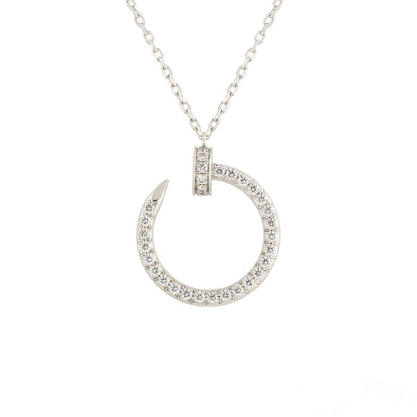 ˇShow YourselfˇJUSTE NECKLACE SILVER DIAMONDS