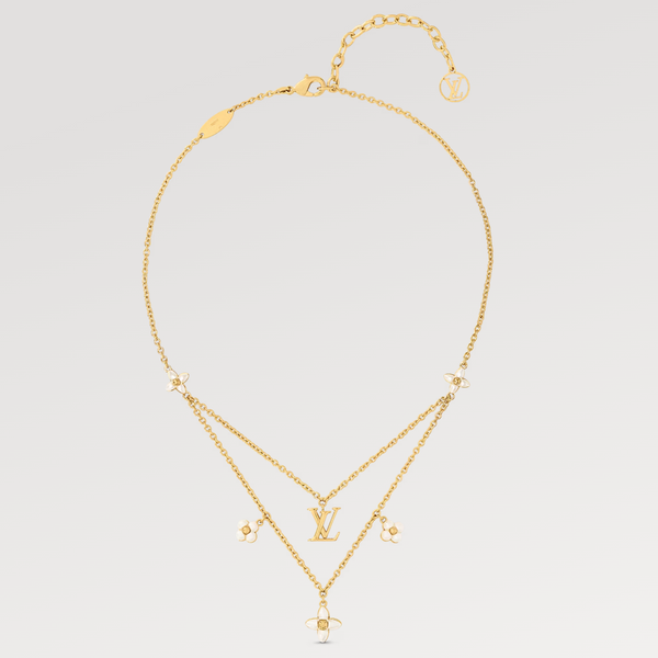 ˇShow YourselfˇFLOWERGRAM GOLD MOP DOUBLE ROW NECKLACE
