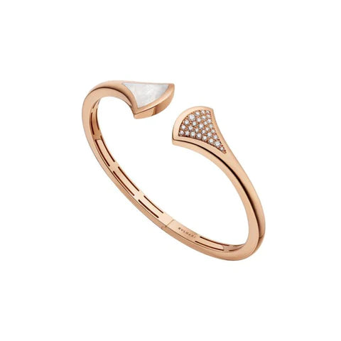 ˇShow YourselfˇDREAM BRACELET OPEN PINK GOLD MOP DIAMOND