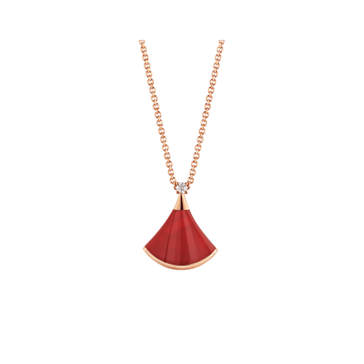 ˇShow YourselfˇDREAM NECKLACE CARNELIAN 1 DIAMOND