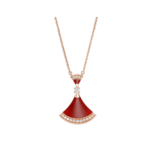 ˇShow YourselfˇDREAM NECKLACE CARNELIAN DIAMOND
