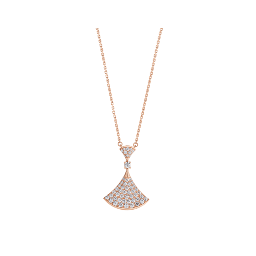 ˇShow YourselfˇDREAM NECKLACE PINK GOLD FULL DIAMOND