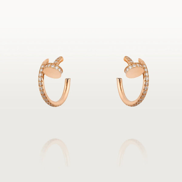 ˇShow YourselfˇJUSTE EARRINGS 12.75MM PINK GOLD DIAMOND