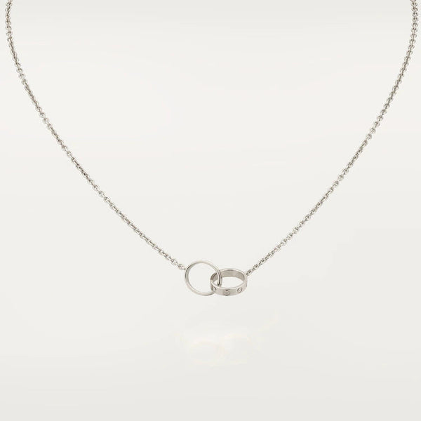 ˇShow YourselfˇLOVE NECKLACE PINK GOLD AND SILVER