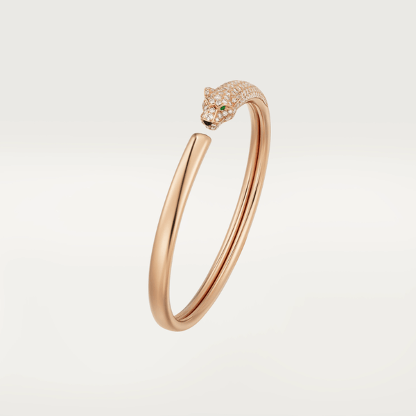ˇShow YourselfˇPANTHERE ROSE GOLD DIAMOND OPEN BRACELET