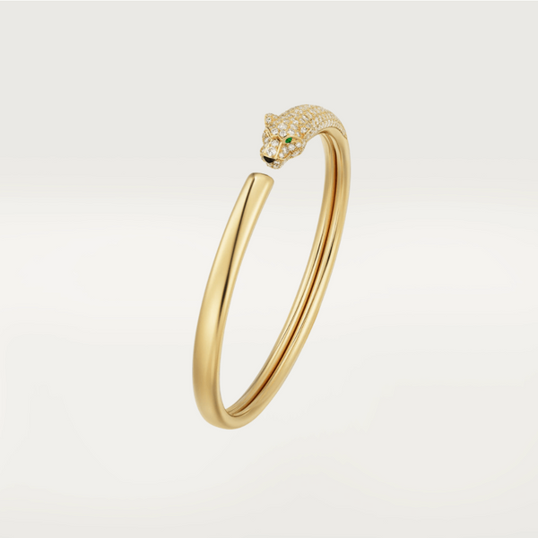 ˇShow YourselfˇPANTHERE GOLD DIAMOND OPEN BRACELET