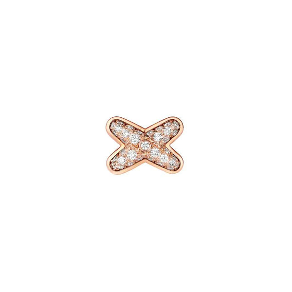 ˇShow YourselfˇJEUX DE PINK GOLD DIAMOND EARRINGS