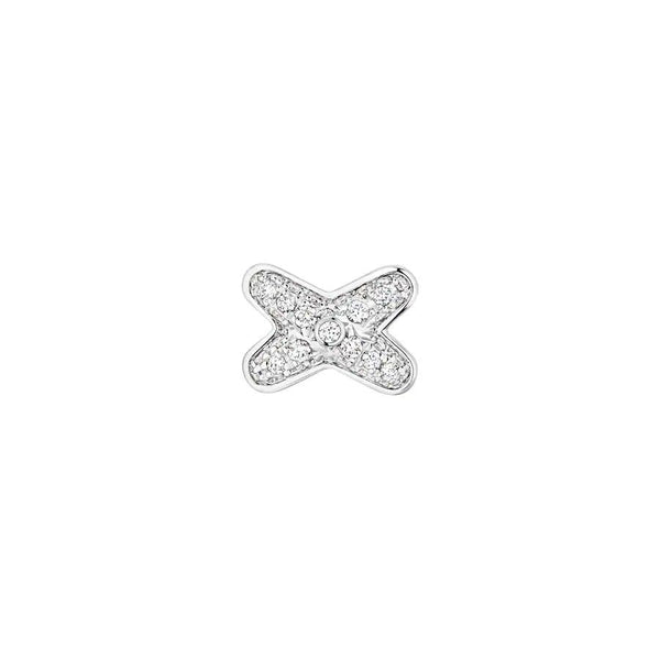 ˇShow YourselfˇJEUX DE SILVER DIAMOND EARRINGS