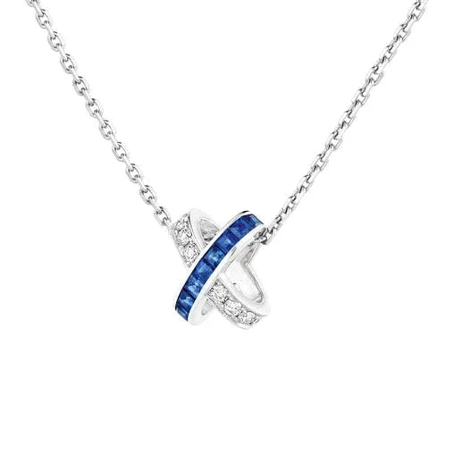 ˇShow YourselfˇLIENS DIAMOND SILVER NECKLACE