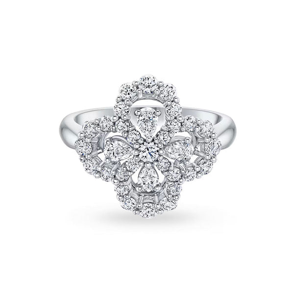 ˇShow YourselfˇLOOP RING FULL MOTIF DIAMOND 16MM SILVE