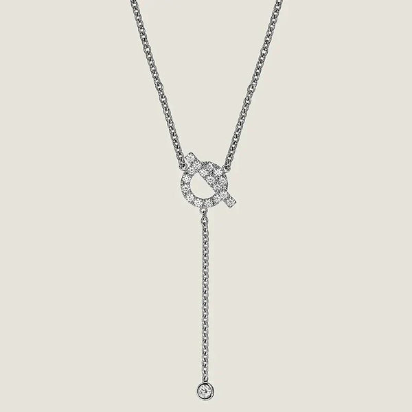 ˇShow YourselfˇFINESSE SILVER DIAMOND NECKLACE