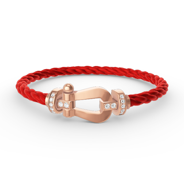 ˇShow YourselfˇFORCE LARGE HORSESHOE HALF DIAMOND BRACELET ROSE GOLD
