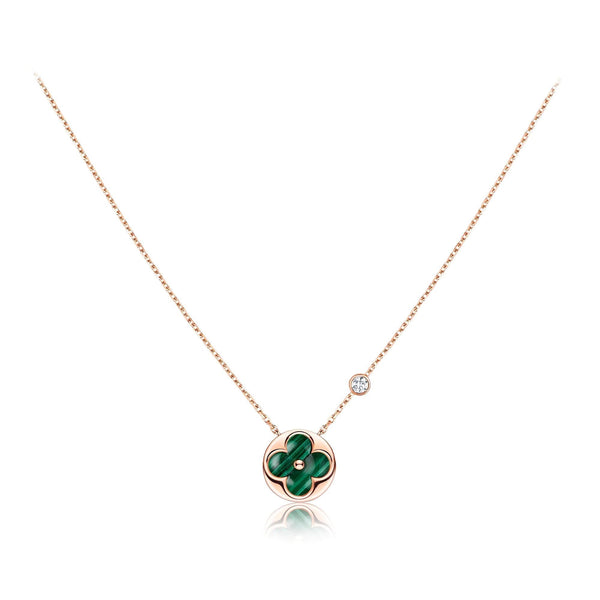 ˇShow YourselfˇSUN PEDANT PINK GOLD 1 DIAMOND NECKLACE