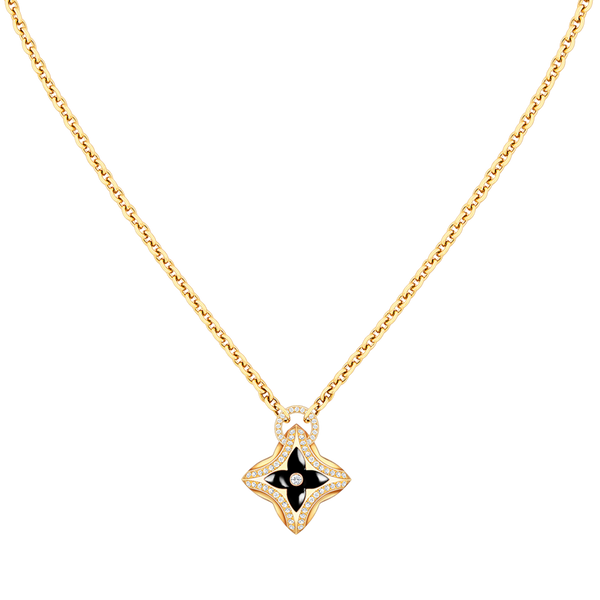 ˇShow YourselfˇSTAR PEDANT PINK GOLD DIAMOND NECKLACE