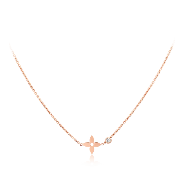 ˇShow YourselfˇBLOSSOM PENDANT PINK GOLD AND DIAMOND