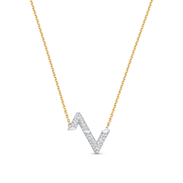 ˇShow YourselfˇVOLT SILVER DIAMOND PEDANT NECKLACE